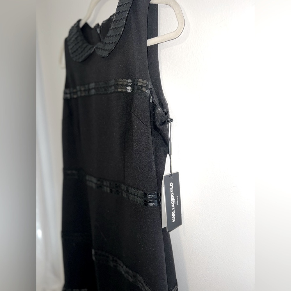 Karl Lagerfeld Black Sleeveless Dress - Picture 4 of 15